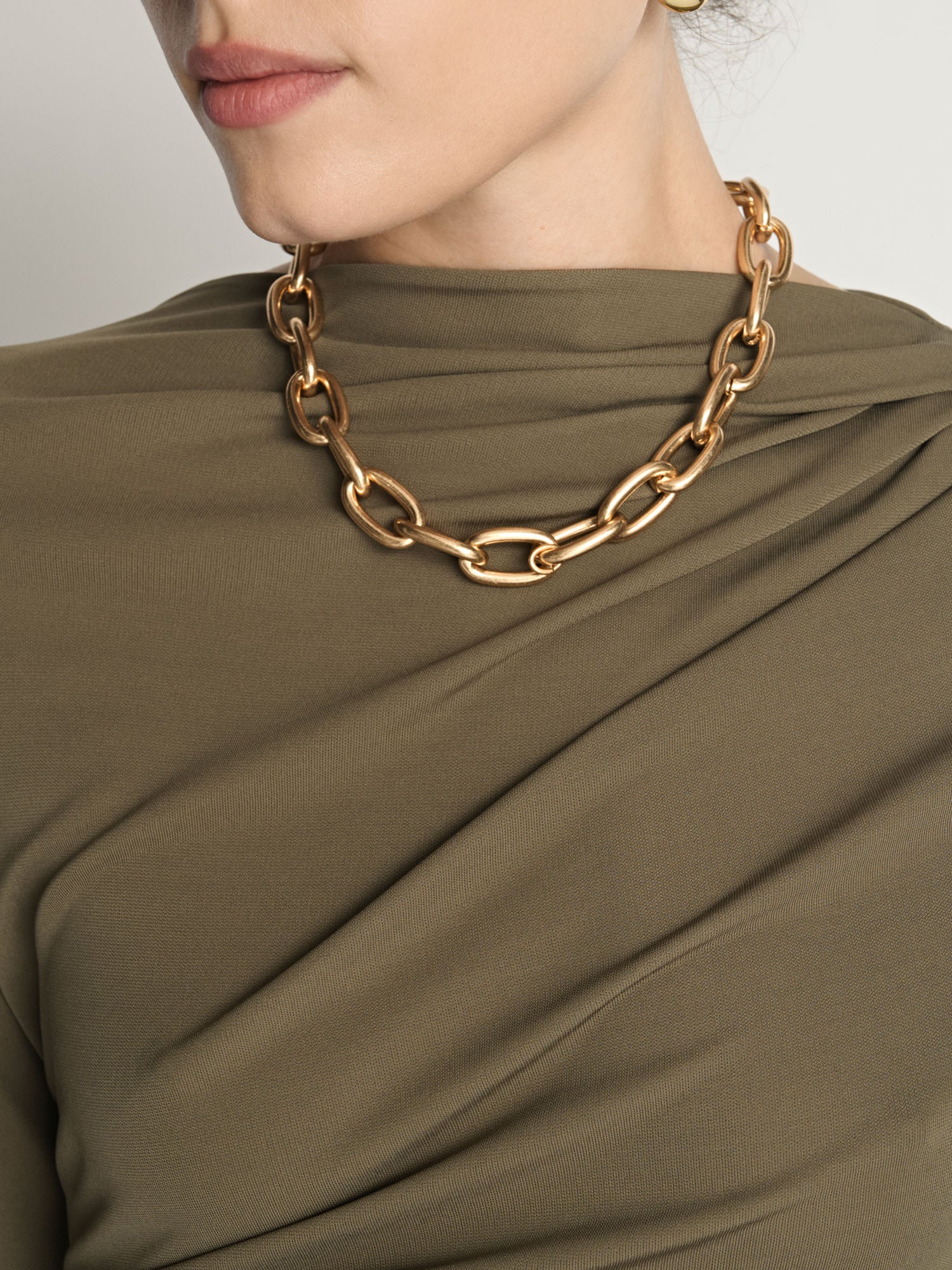Asymmetric Draped Neck Top - Image 3