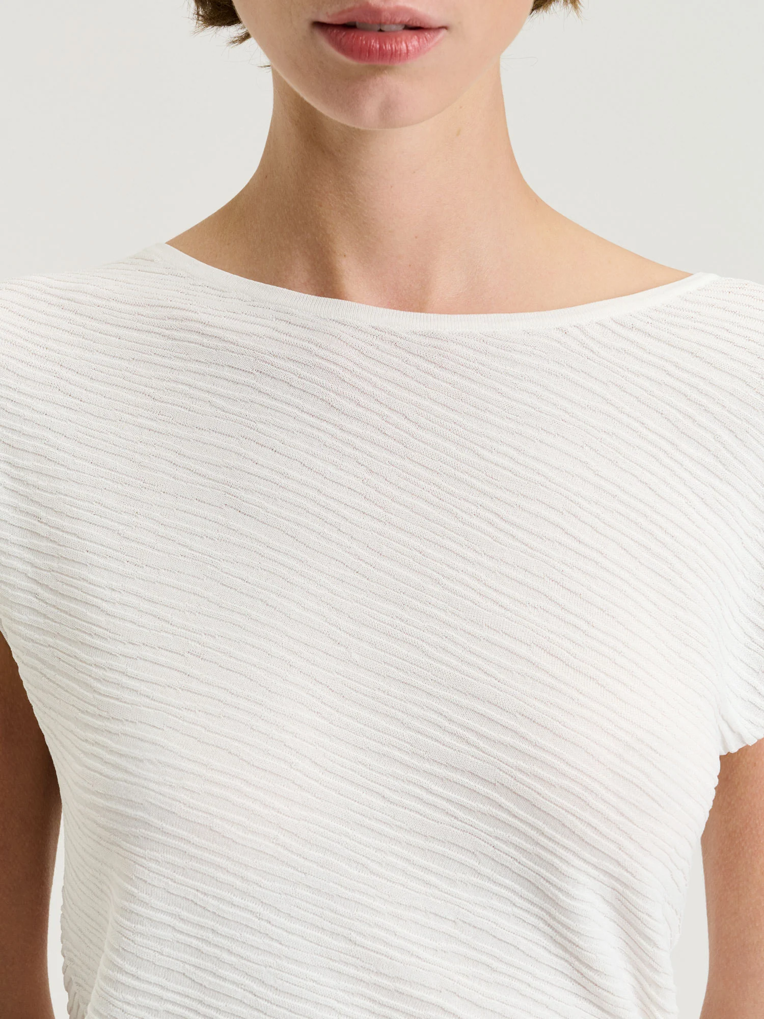 Asymmetric Wavy Ottoman Knit - Image 3