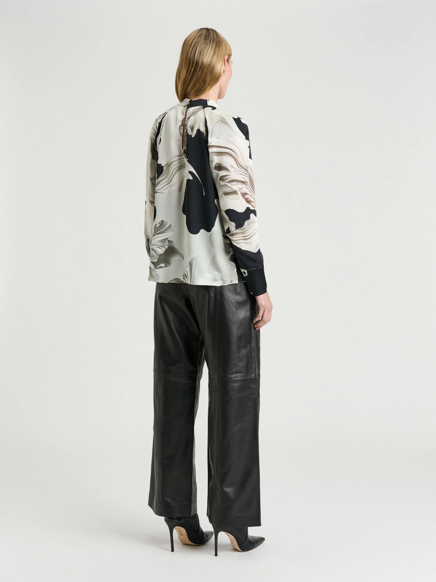 Baroque Hammered Satin Blouse - Image 4