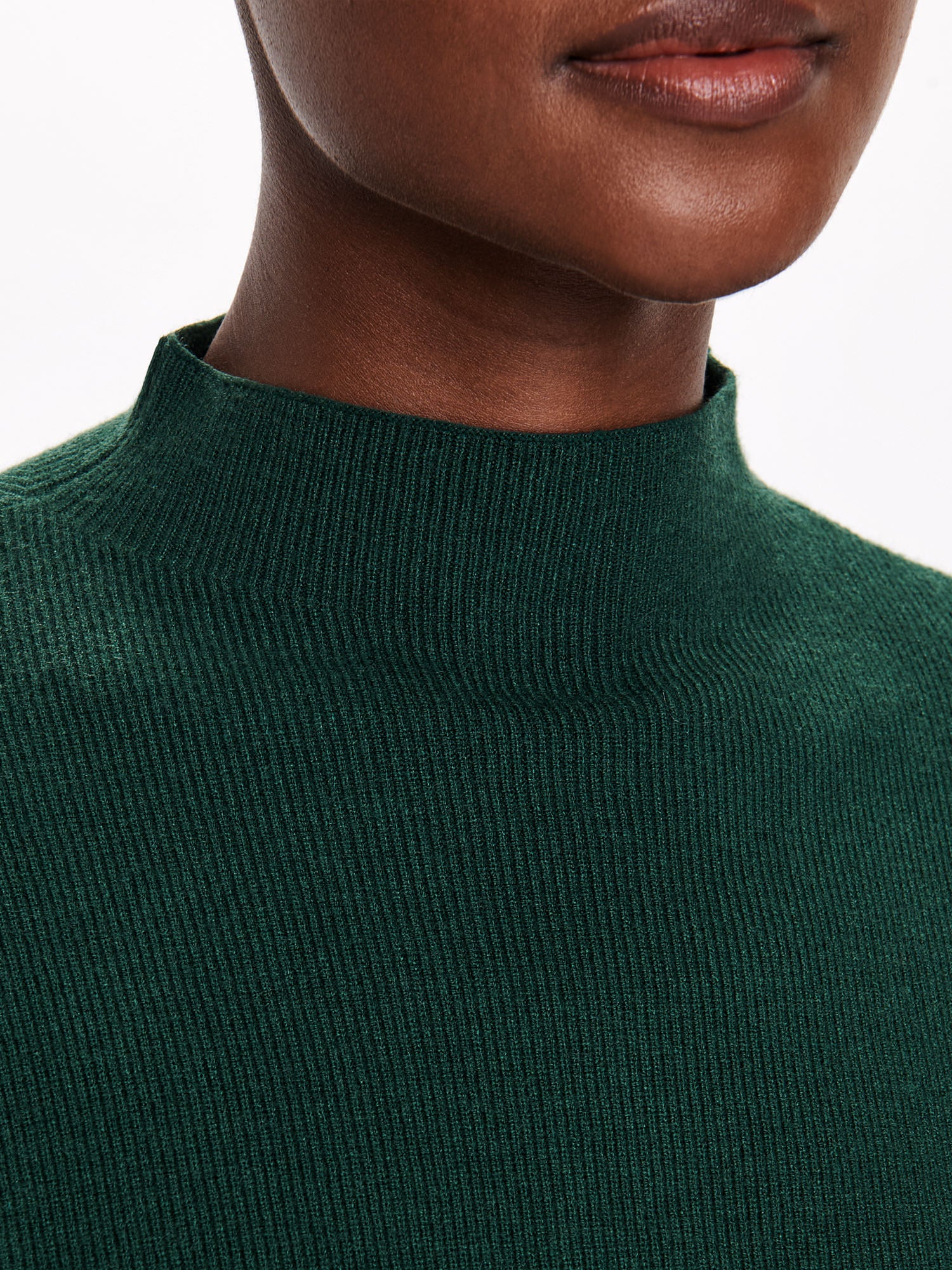 Blouson Sleeve Funnel Neck Knit - Image 6