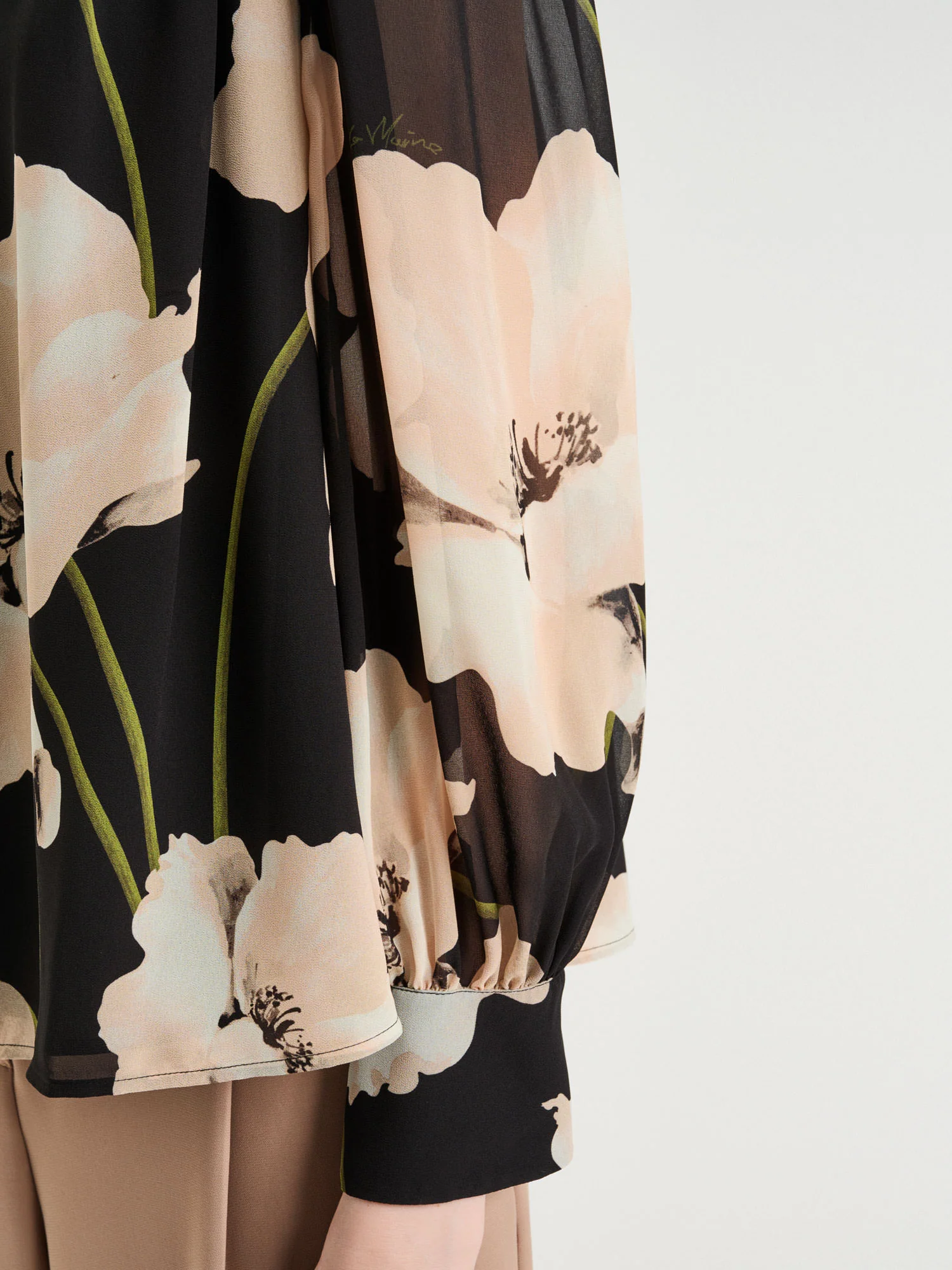 Blush Poppy Georgette Blouse - Image 4