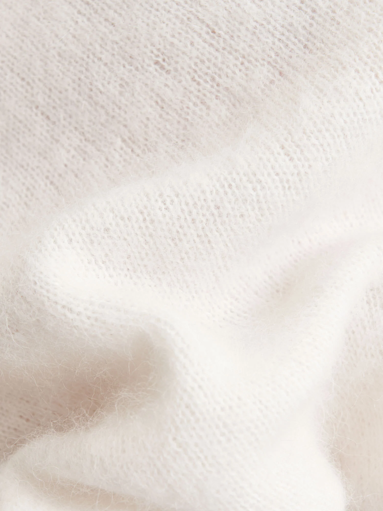 Brushed Alpaca Wool Blend Asymmetric Knit - Image 4