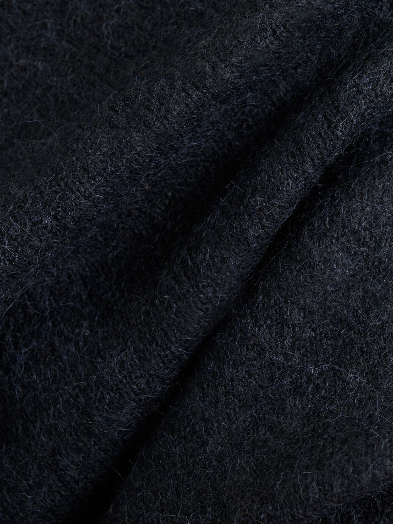 Brushed Alpaca Wool Blend Asymmetric Knit - Image 8