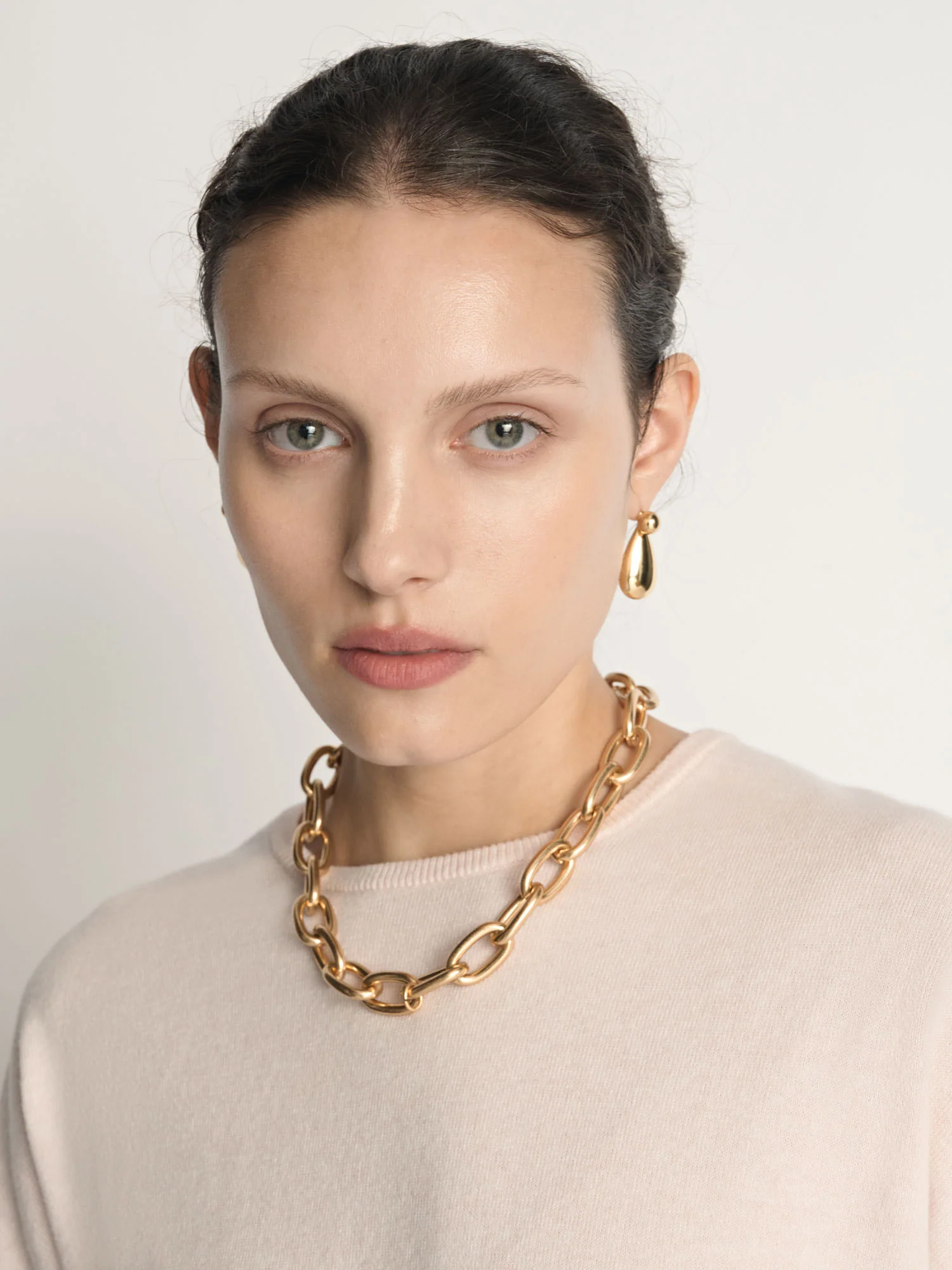 Cotton Cashmere Knit Tee - Image 3