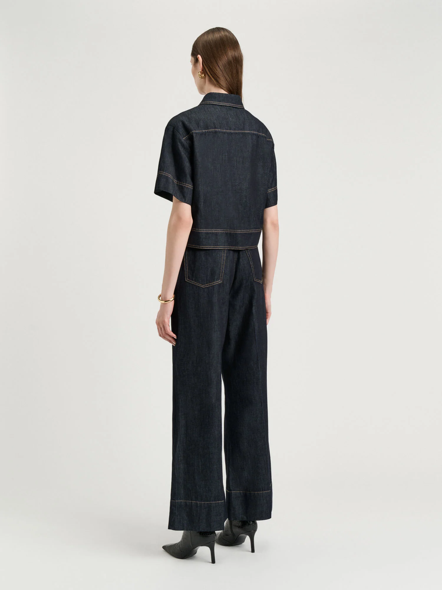 Cotton Lyocell Denim Shirt - Image 4