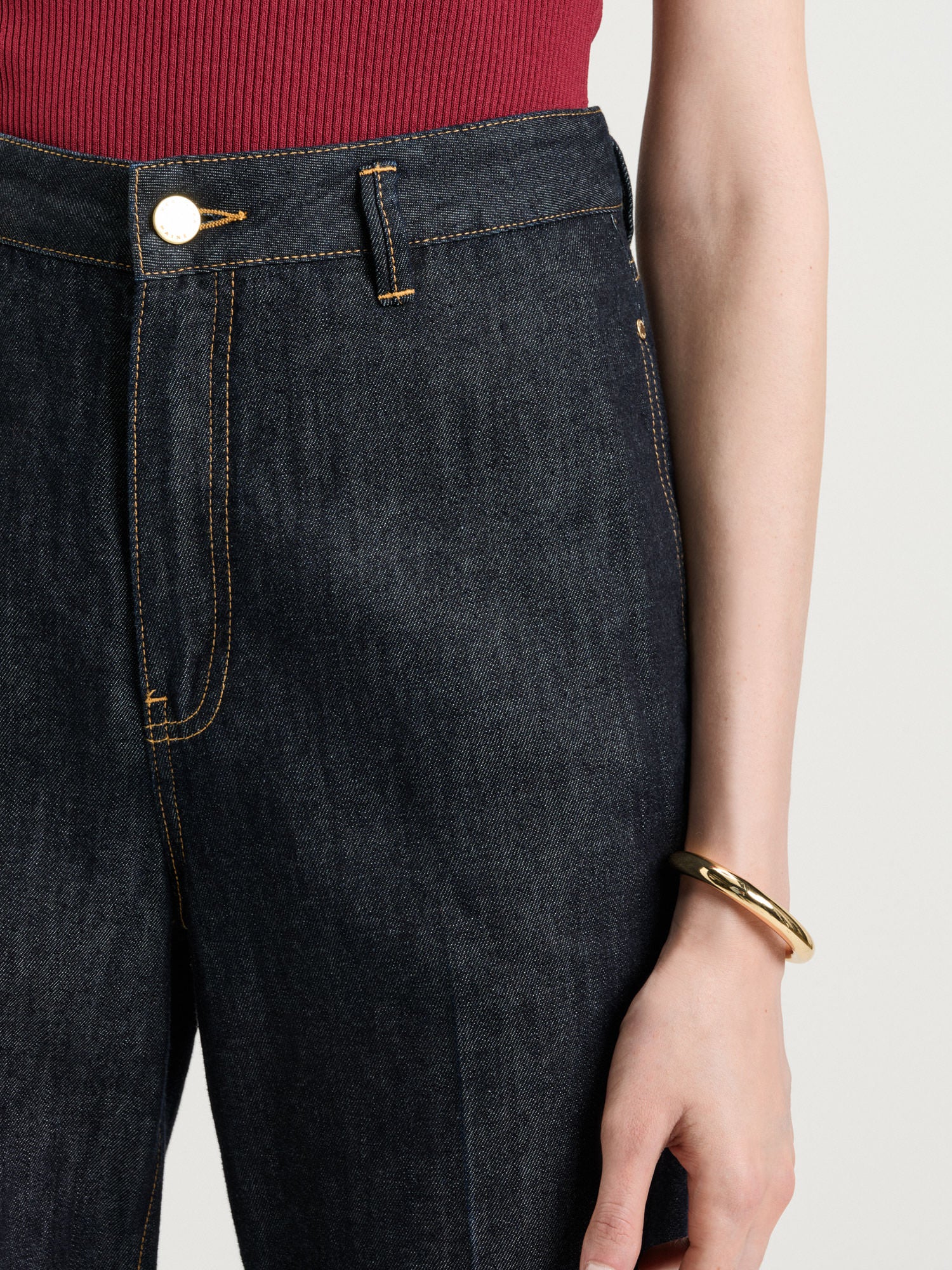 Cotton Lyocell Flared Jean - Image 3