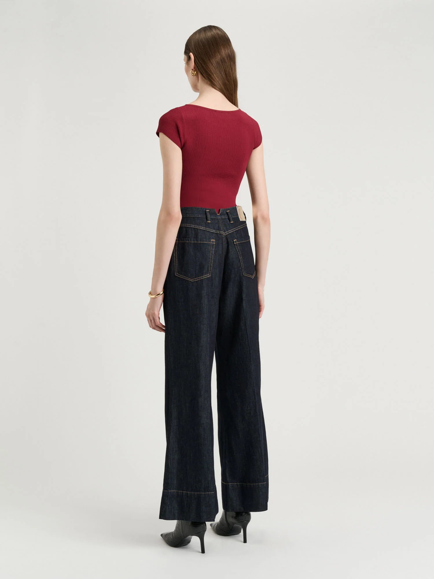 Cotton Lyocell Flared Jean - Image 5