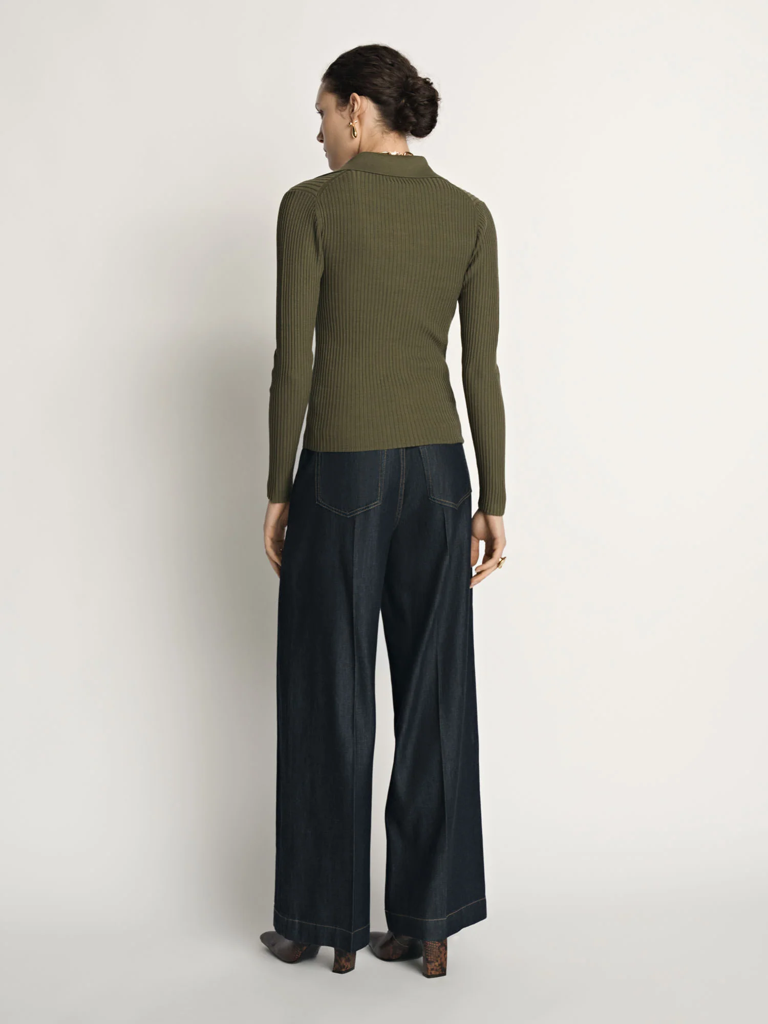 Cotton Silk Ribbed Polo - Image 3