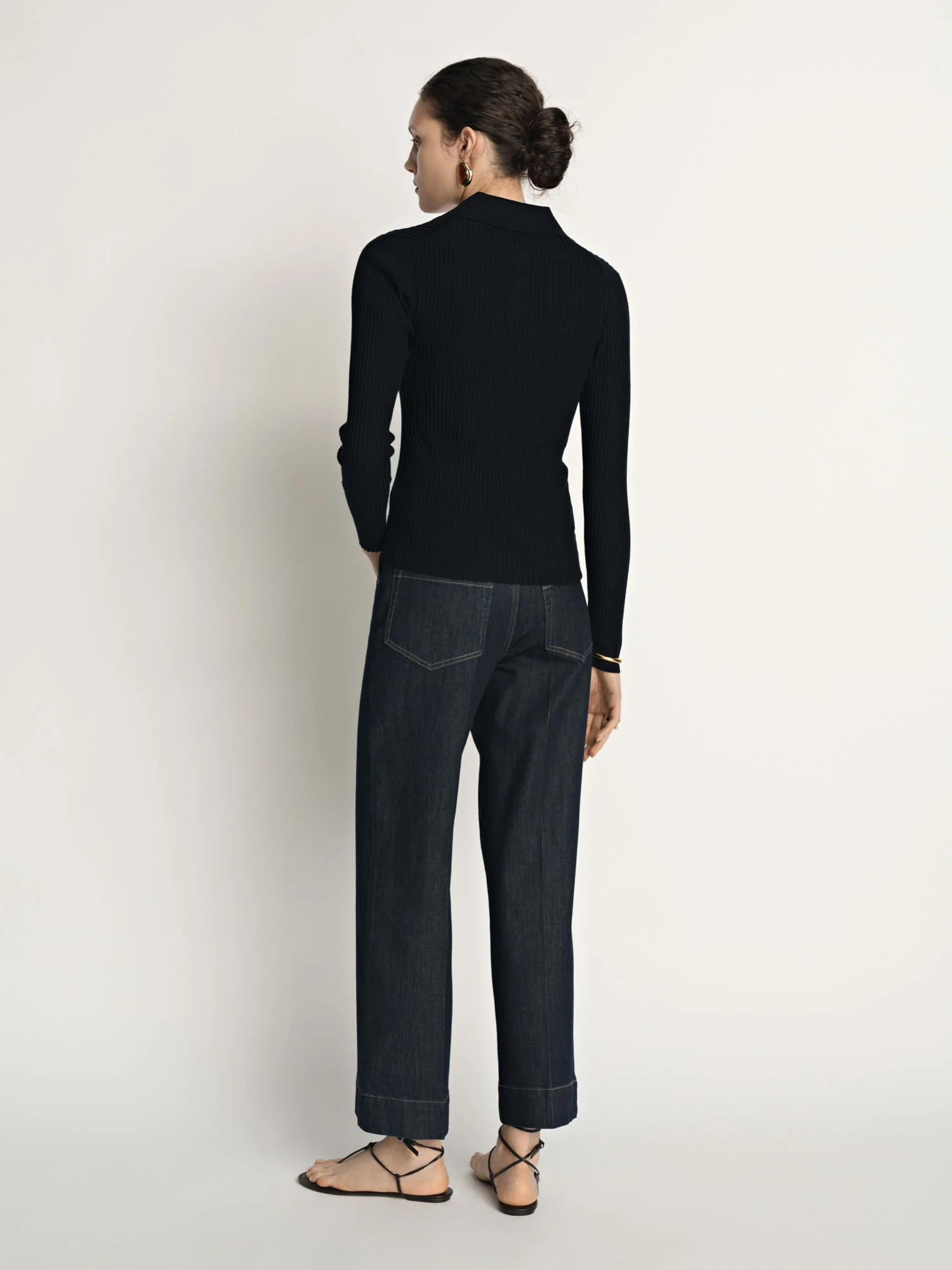 Cotton Silk Ribbed Polo - Image 4