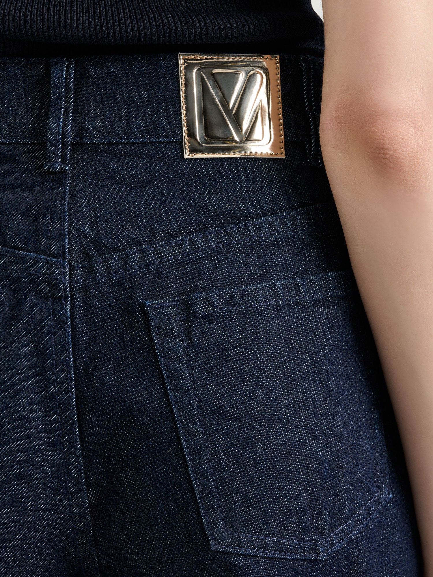 Dark Indigo Flared Jean - Image 4