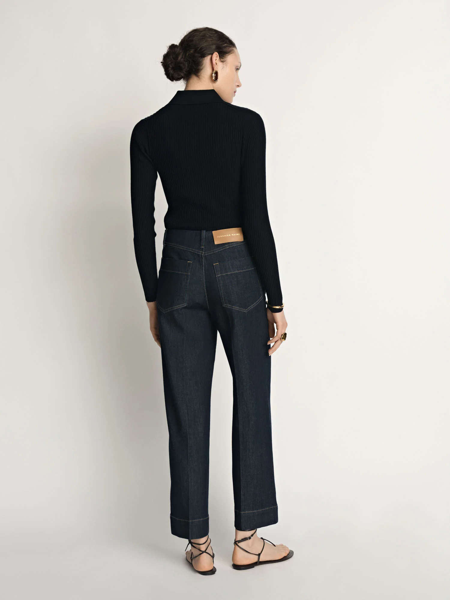 Denim High Rise Cropped Jean - Image 5