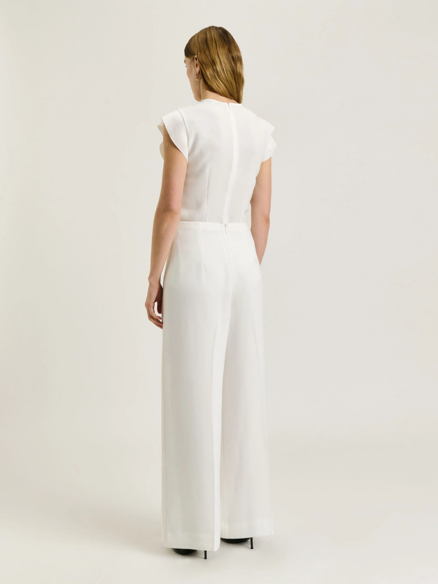 Double Crepe Wide Leg Pants - Image 3