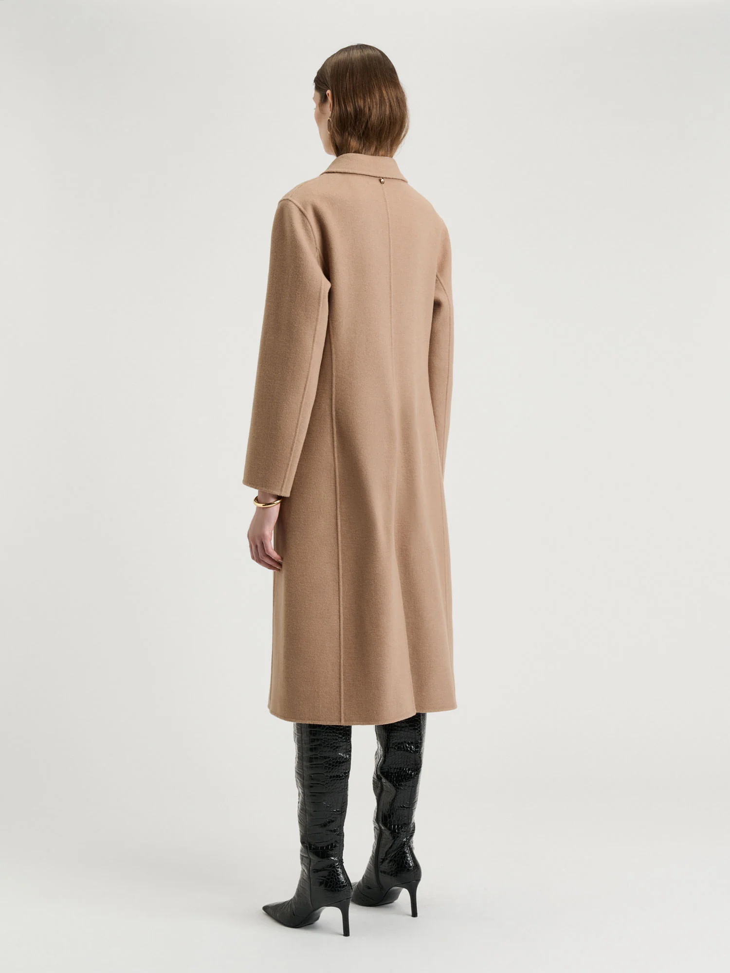 Double Faced Wool Long Coat - Image 5