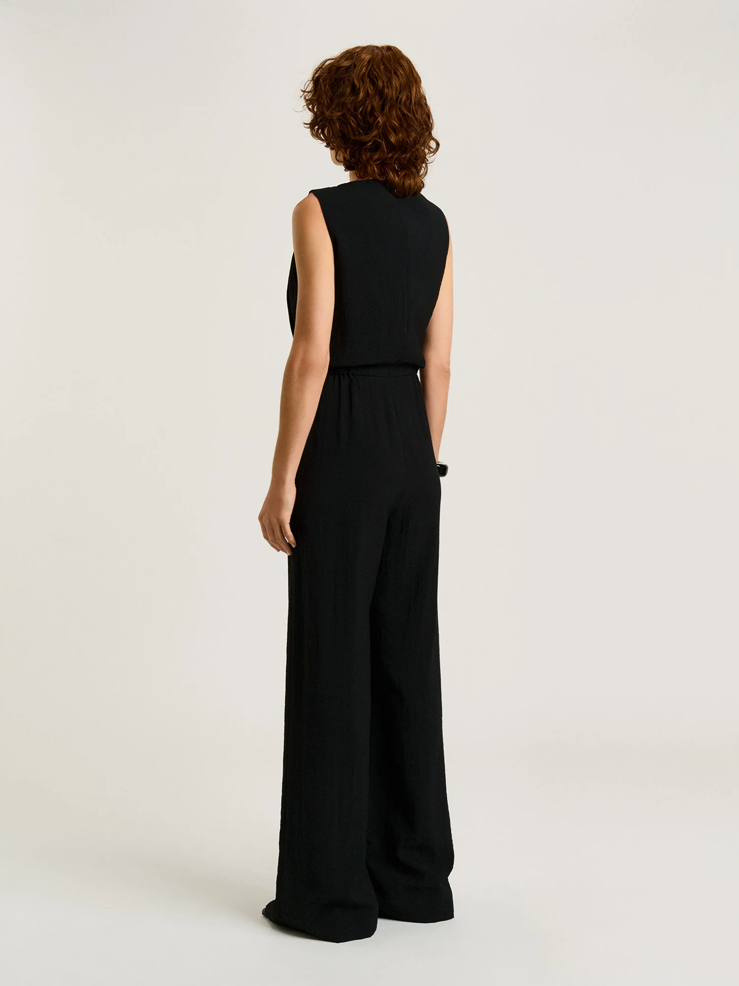 Draped Front Jumpsuit - Image 4