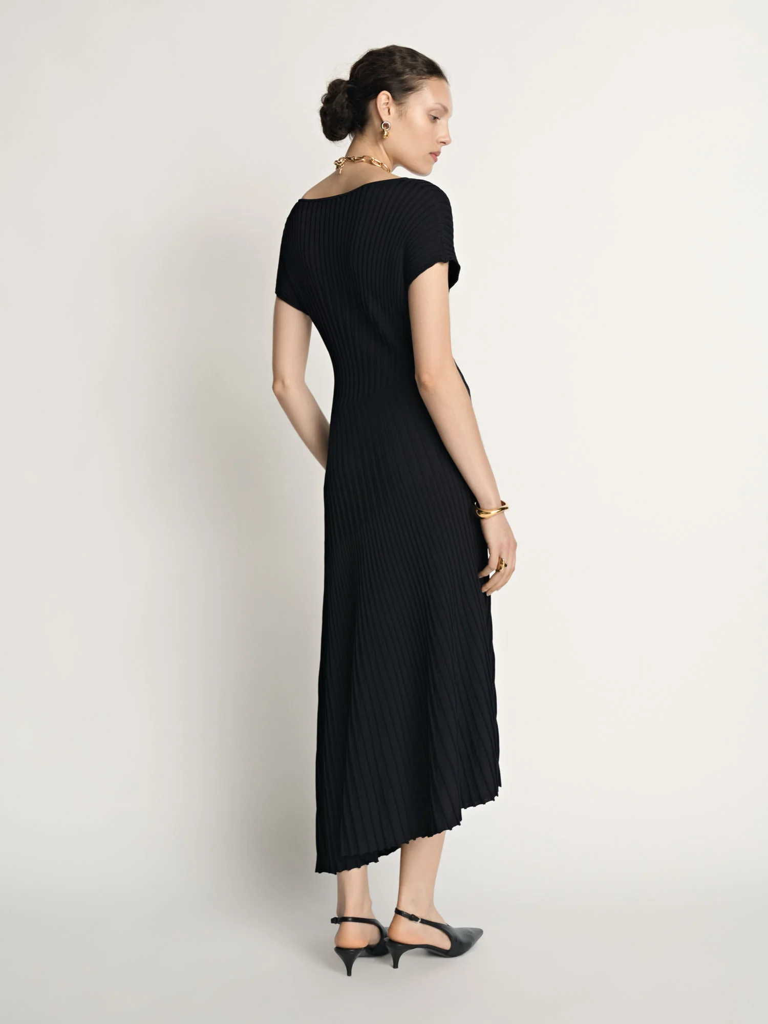 Engineered Ribbed Knit Dress - Image 4