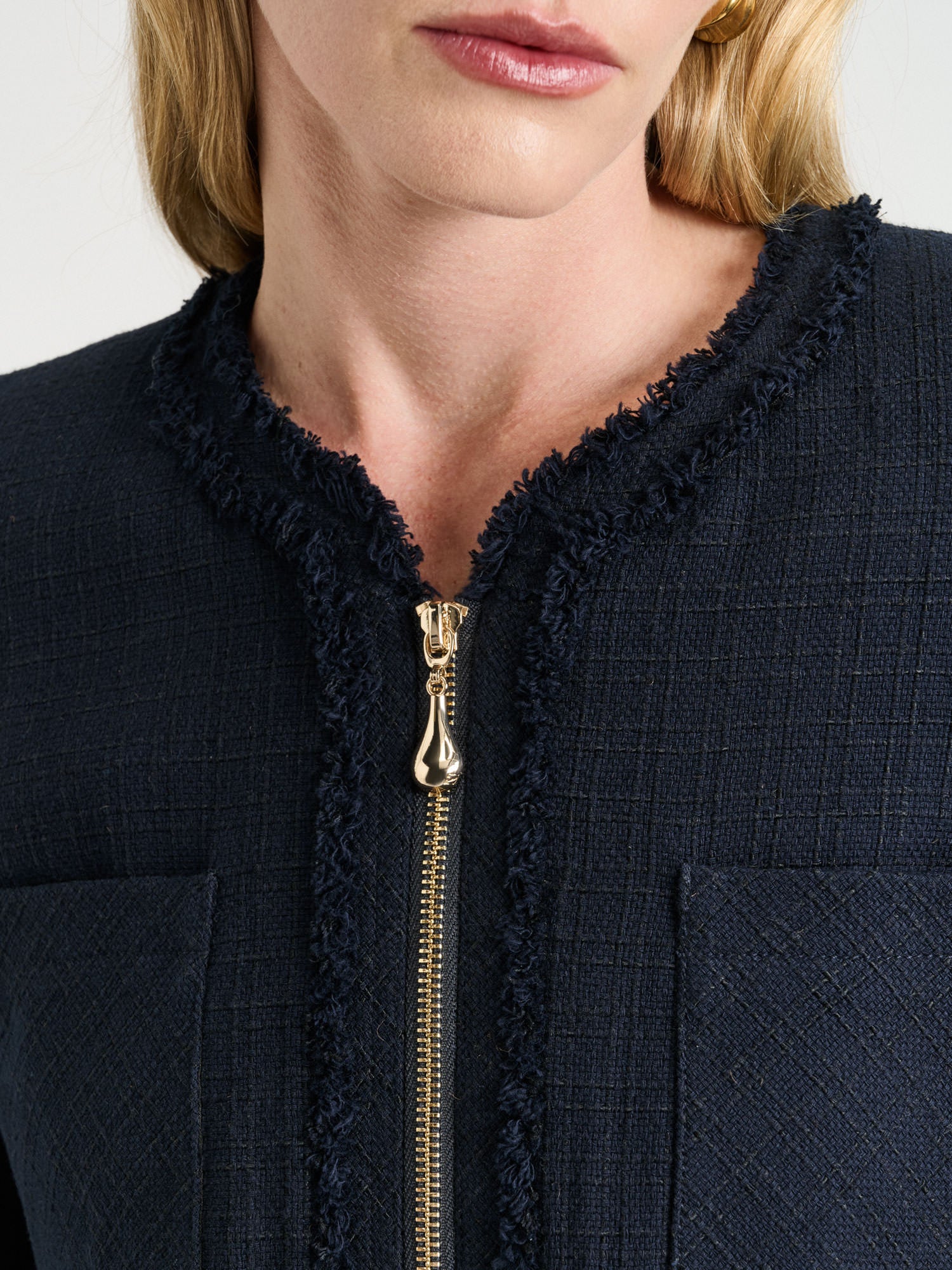 European Check Tweed Jacket - Image 3