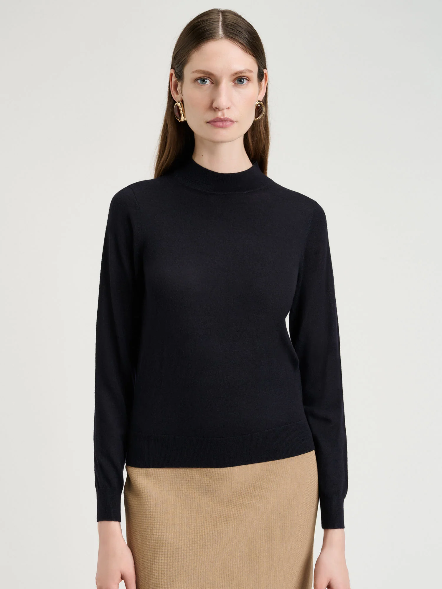 Fine Gauge Long Sleeve Mock Neck - Image 10