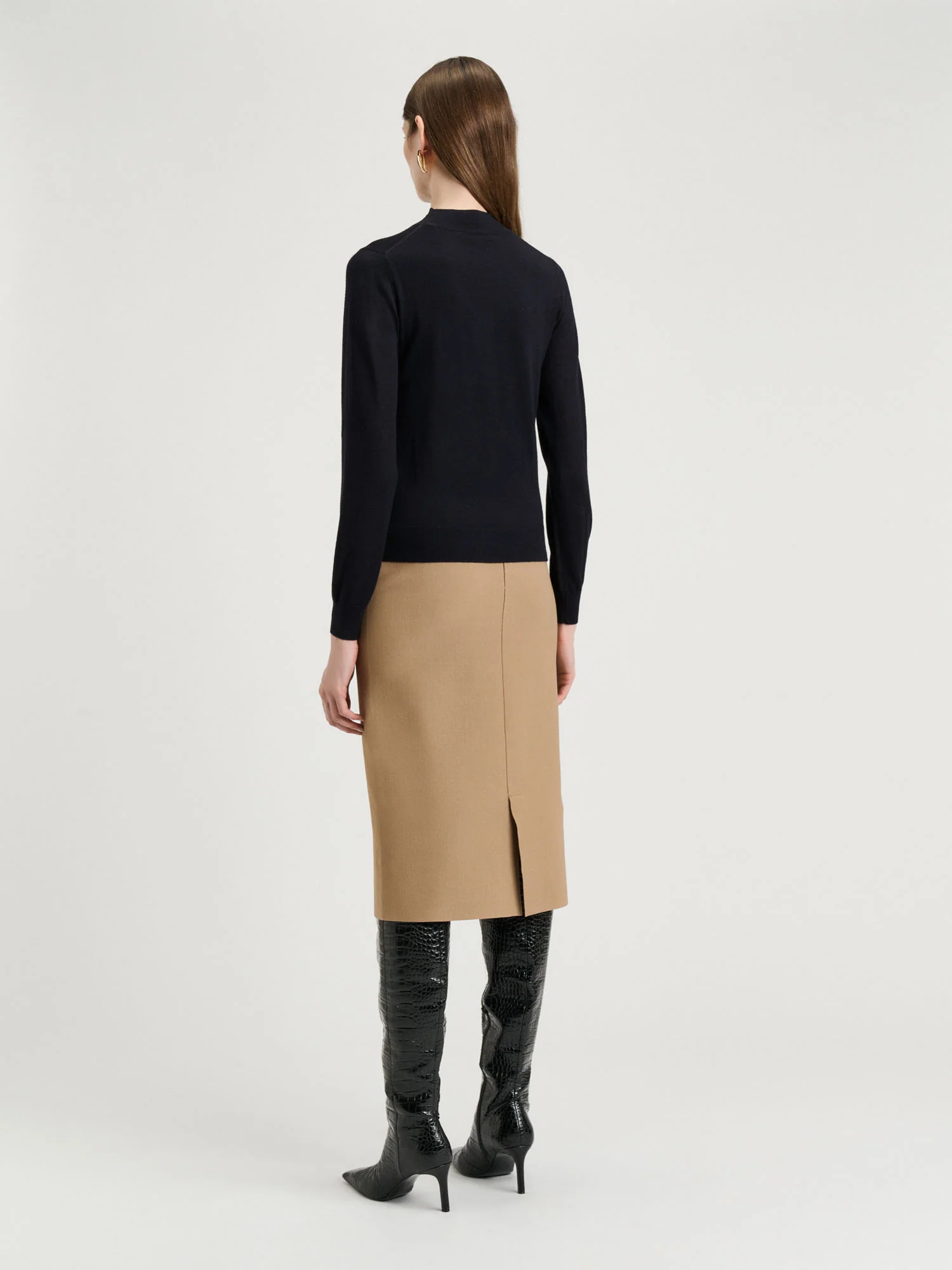 Fine Gauge Long Sleeve Mock Neck - Image 12