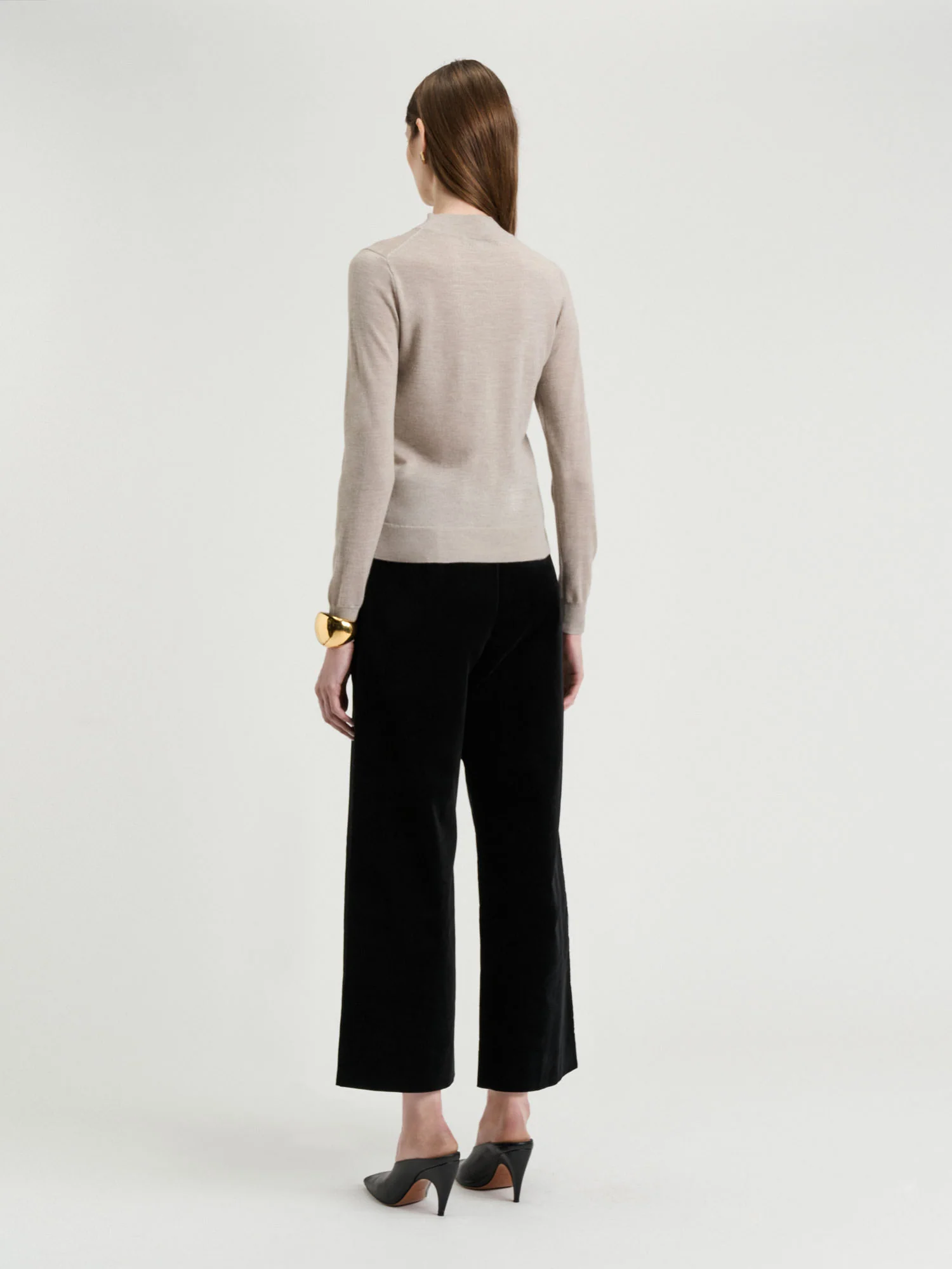 Fine Gauge Long Sleeve Mock Neck - Image 3