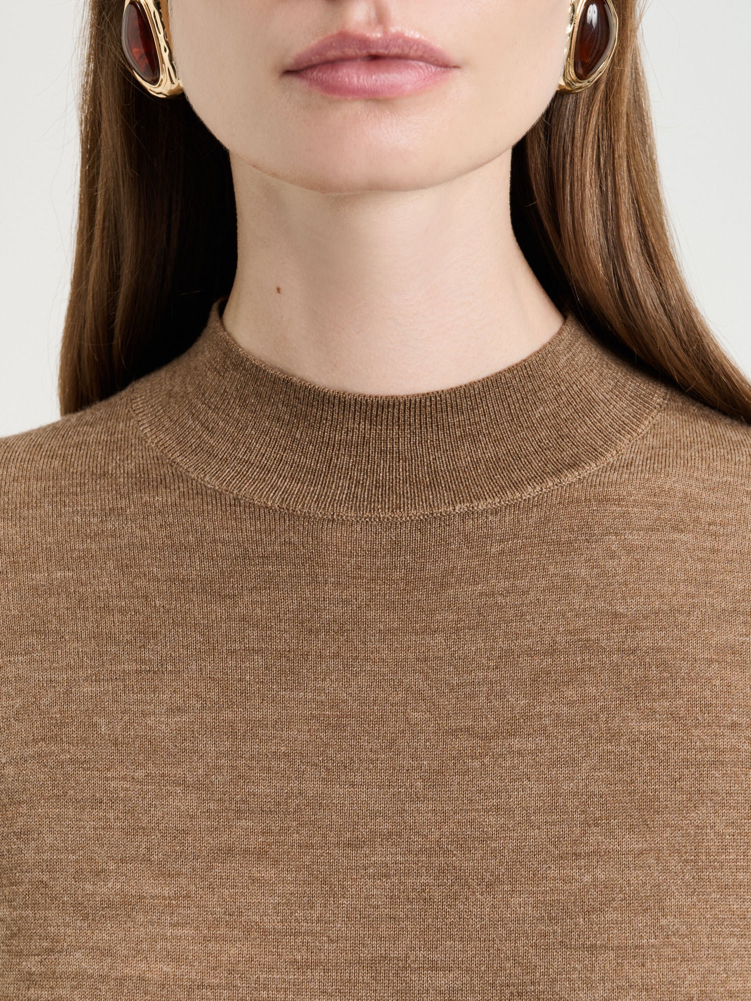 Fine Gauge Long Sleeve Mock Neck - Image 7