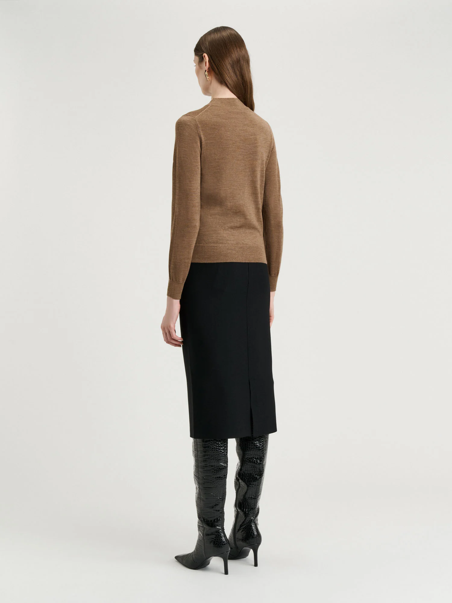 Fine Gauge Long Sleeve Mock Neck - Image 8