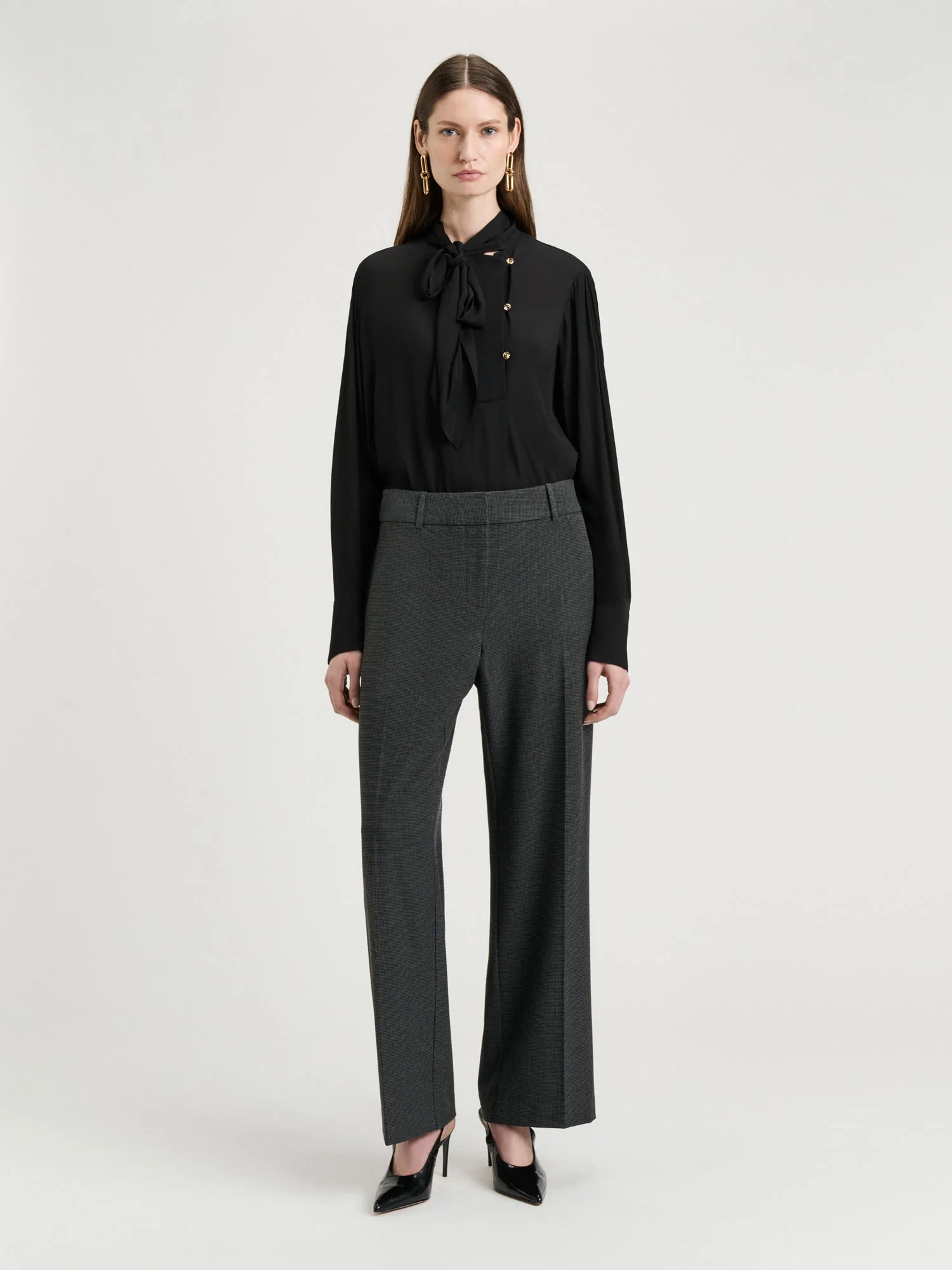 Georgette Scarf Neck Blouse - Image 3