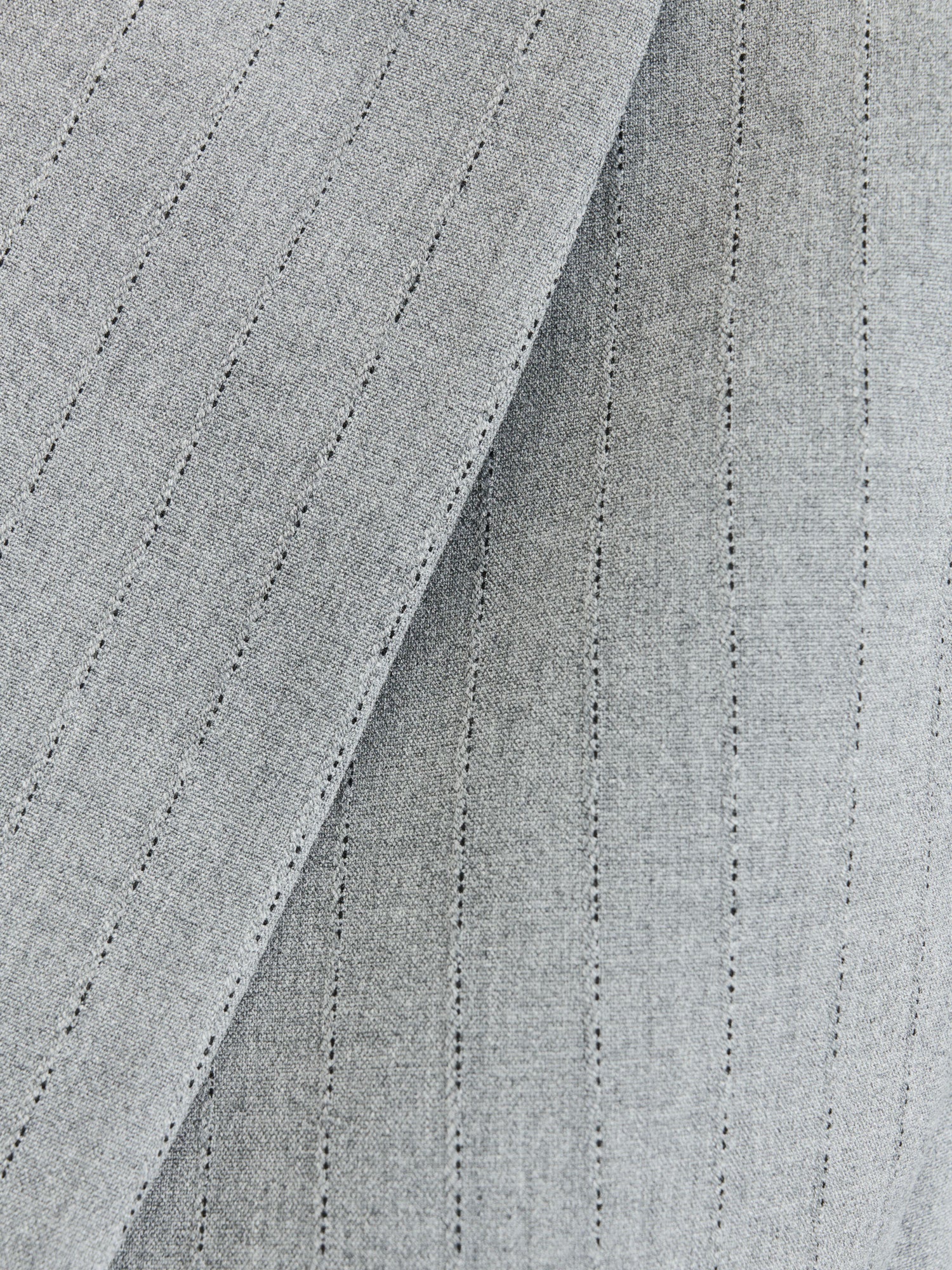 Grey Pinstripe Fitted Blazer - Image 5