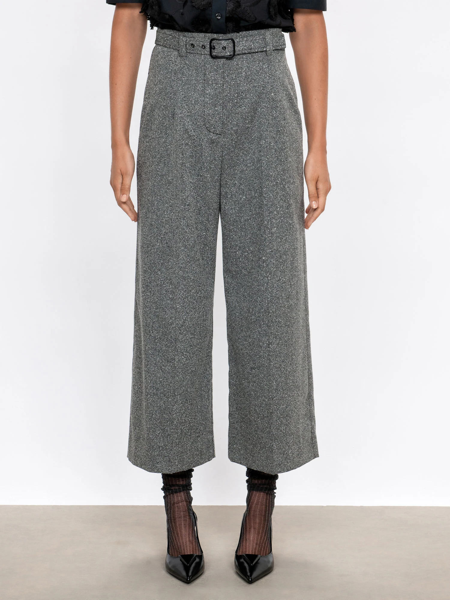 Melange Twill Crop Pant - Image 6