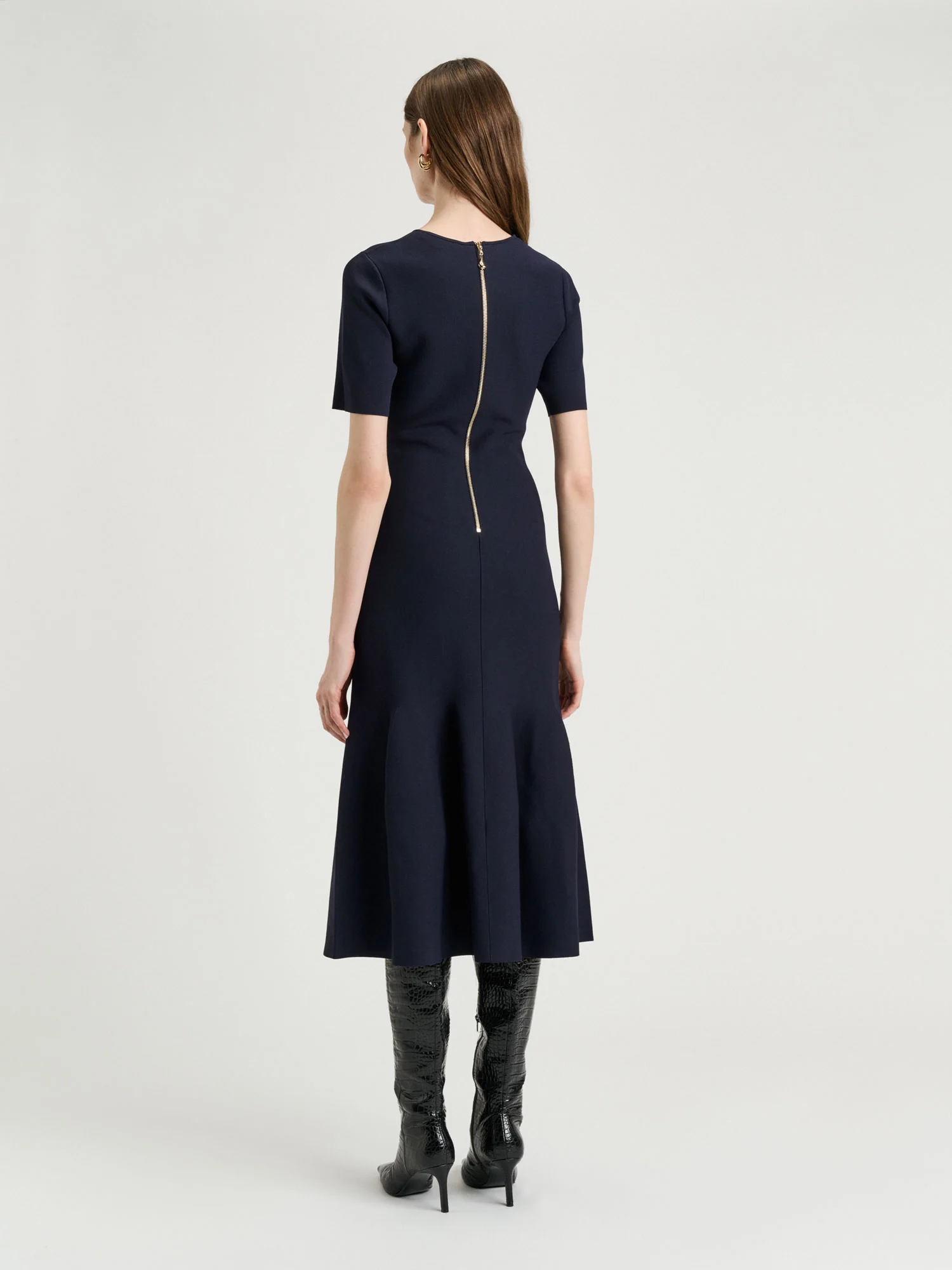 Milano Fluted Midi Dress - Image 3