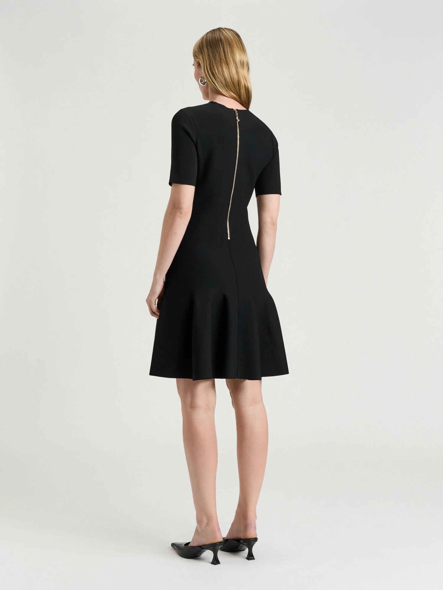 Milano Fluted Mini Dress - Image 4