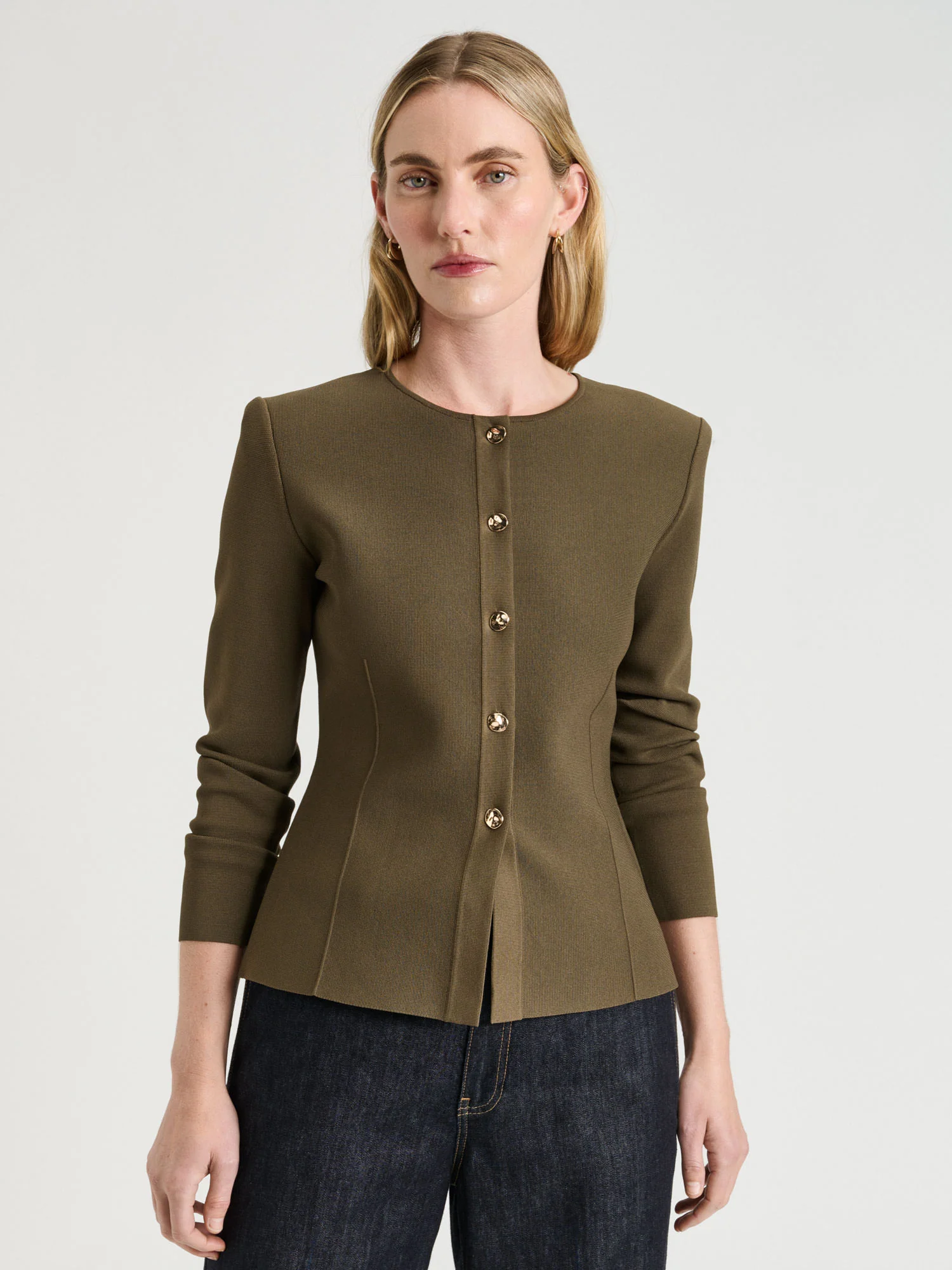 Milano Round Neck Jacket - Image 5