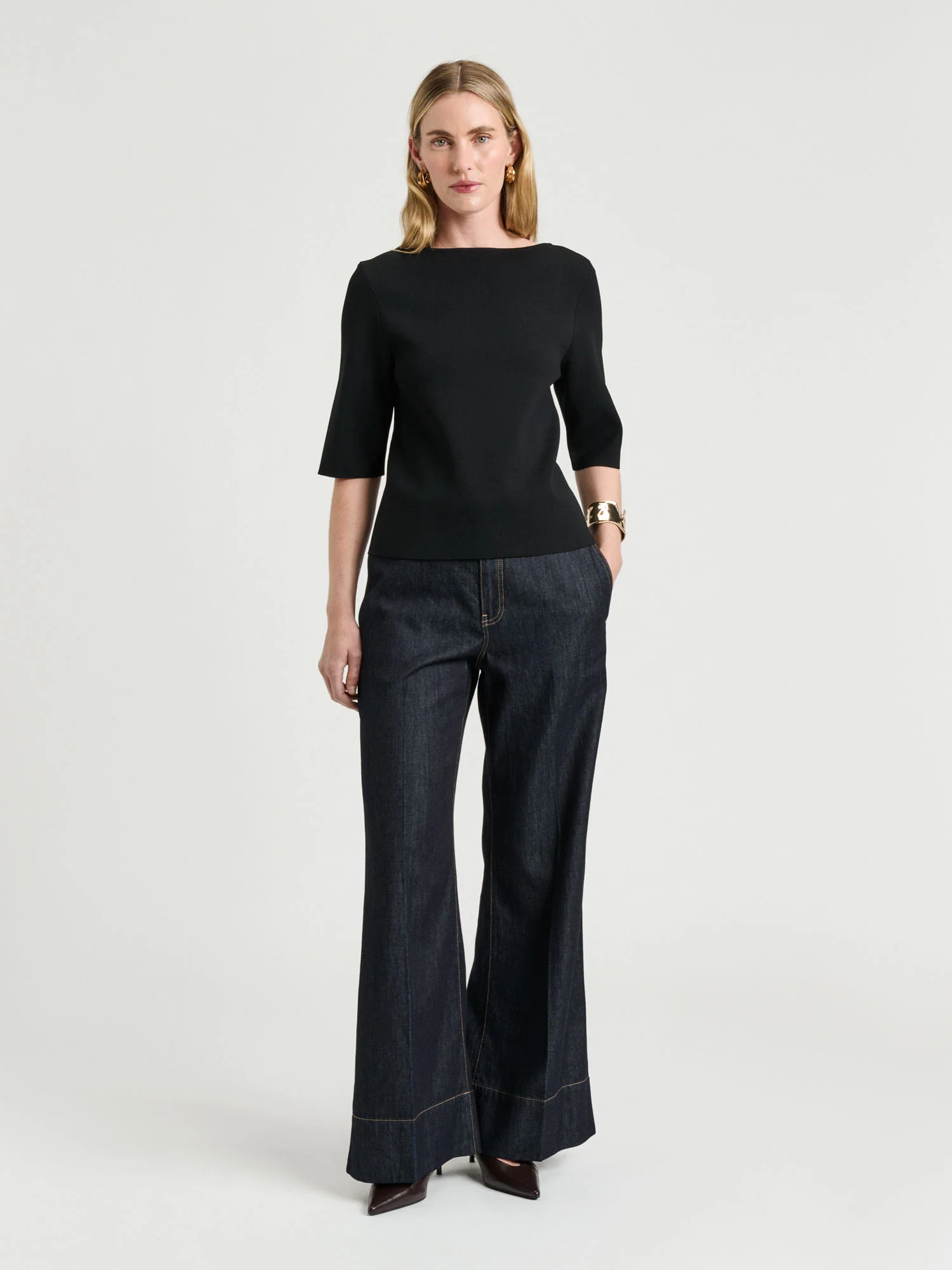 Milano Slash Neck Tee - Image 10