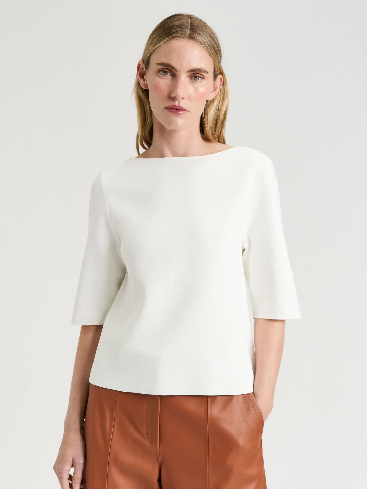 Milano Slash Neck Tee - Image 5
