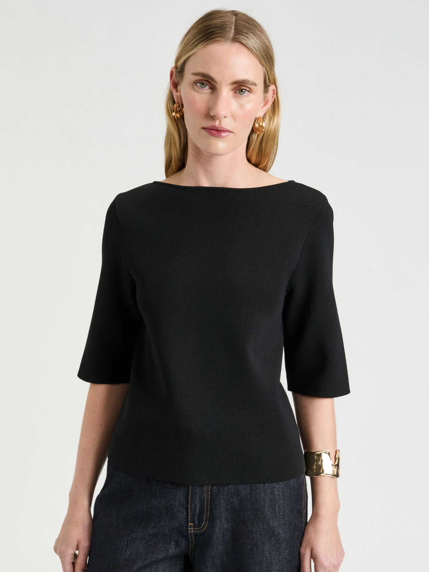 Milano Slash Neck Tee - Image 9