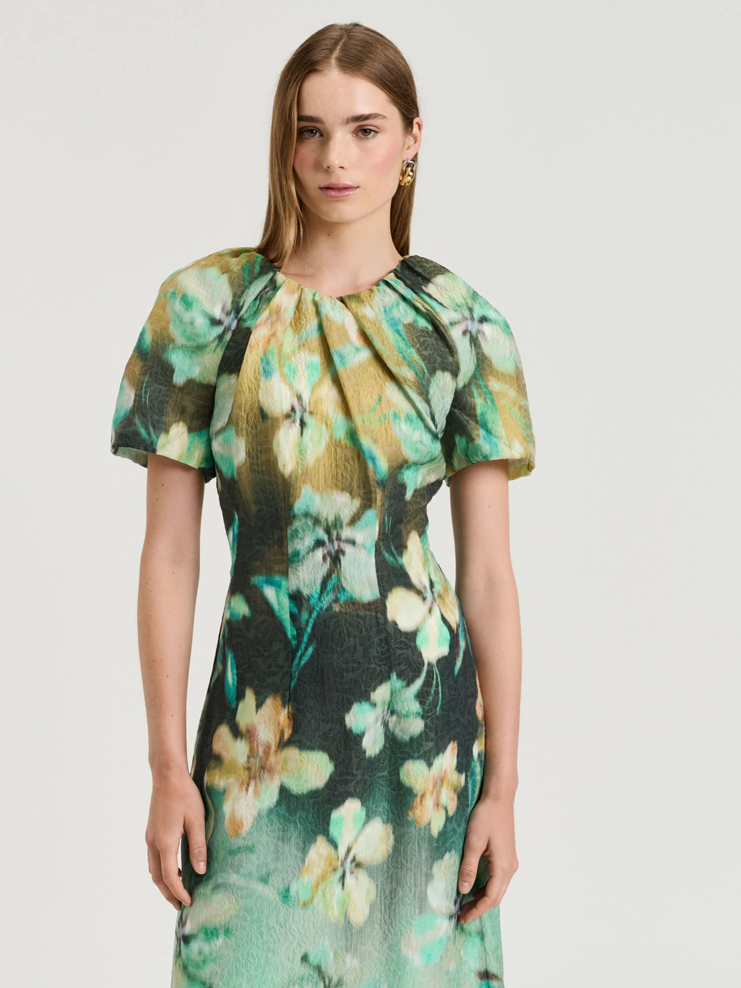 Silk Blend Midi Dress - Image 2
