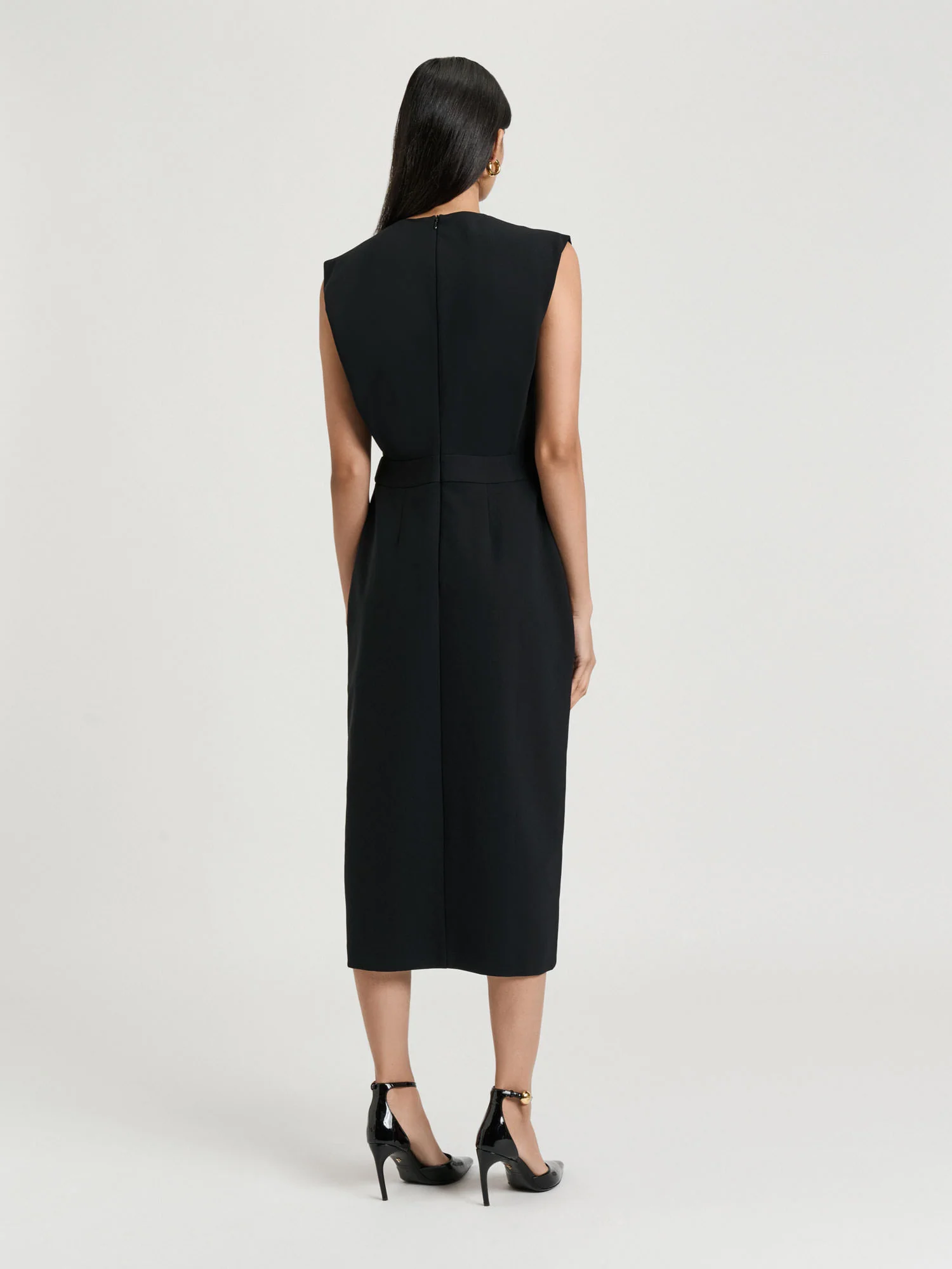 Stretch Crepe Pencil Dress - Image 4
