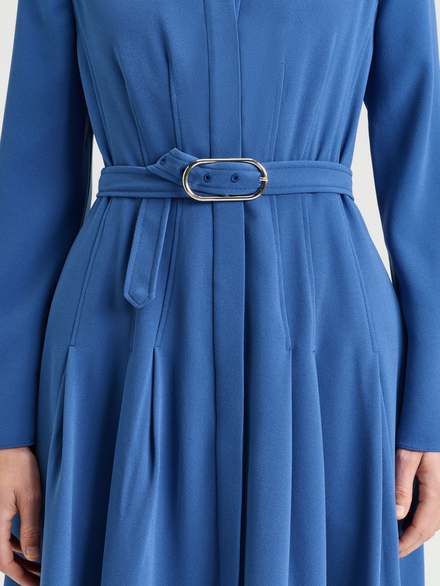 Stretch Crepe Shirtdress - Image 4