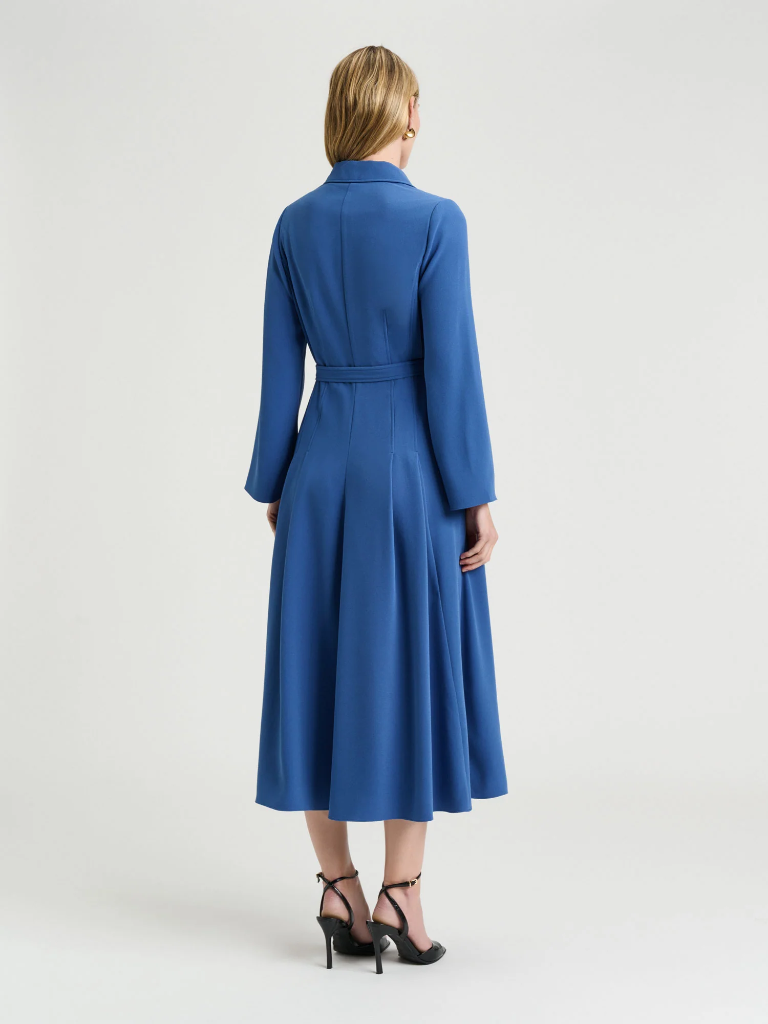 Stretch Crepe Shirtdress - Image 5