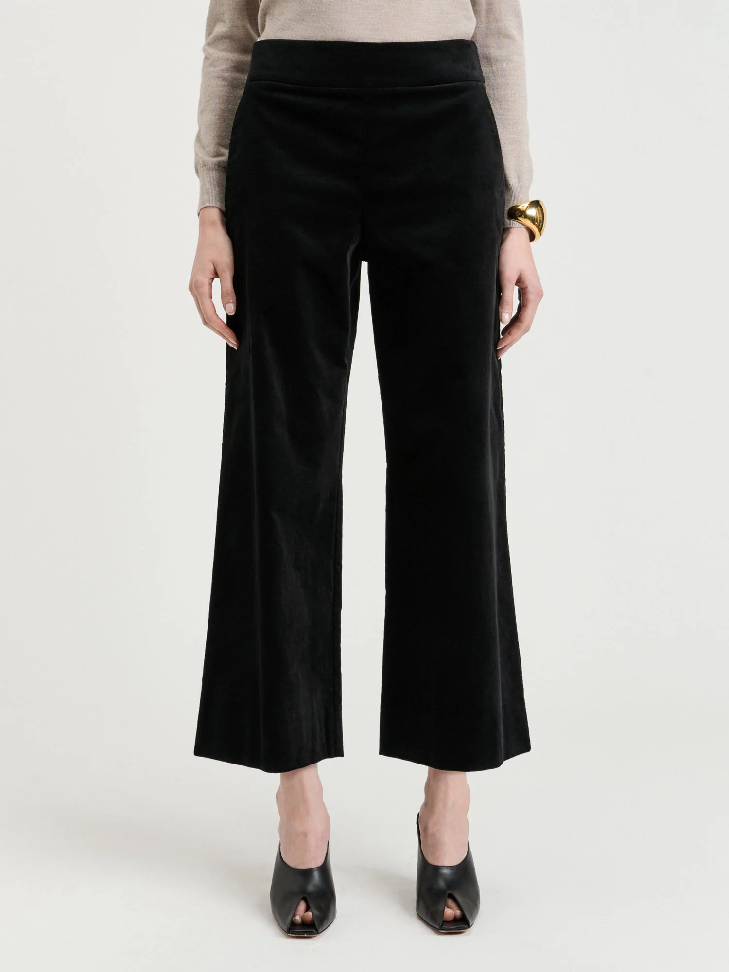Stretch Velvet Flared Pant - Image 3
