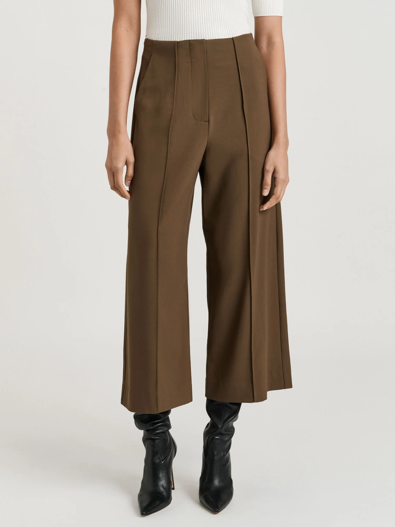 Twill Suiting Cropped Pant - Image 3