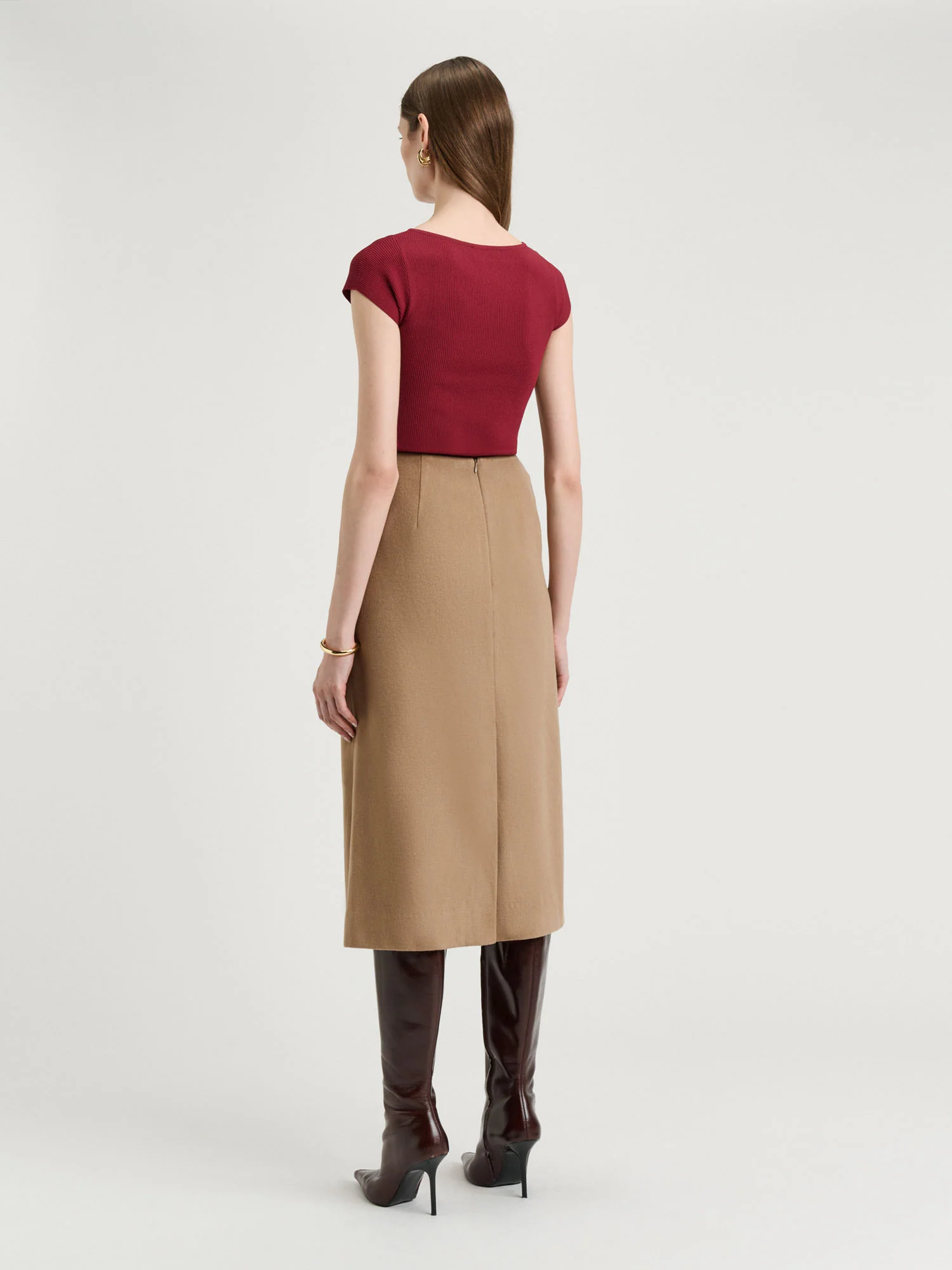 Wool A Line Skirt - Image 3