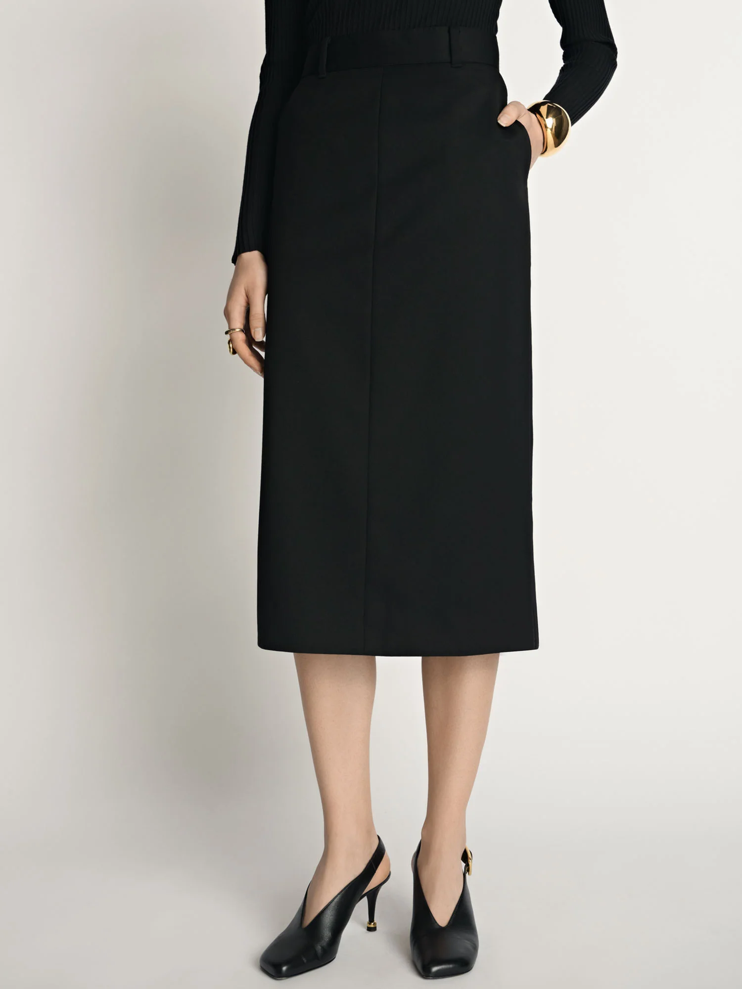 Wool Pencil Skirt - Image 2