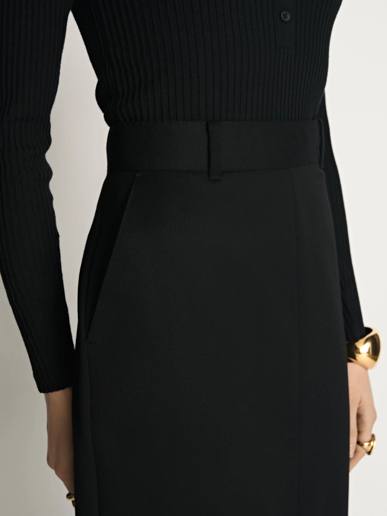 Wool Pencil Skirt - Image 3