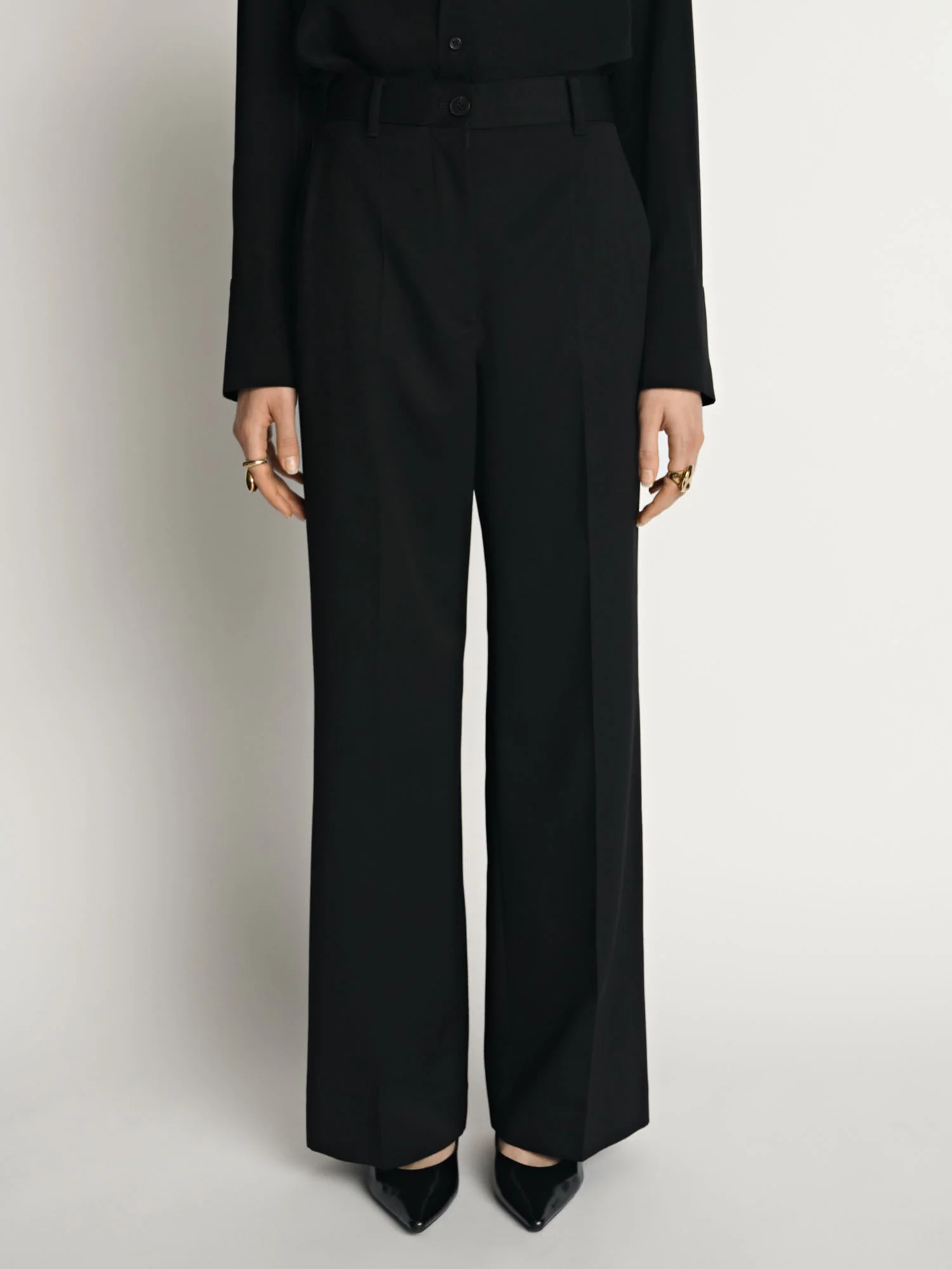 Wool Wide Leg Pant - Image 2