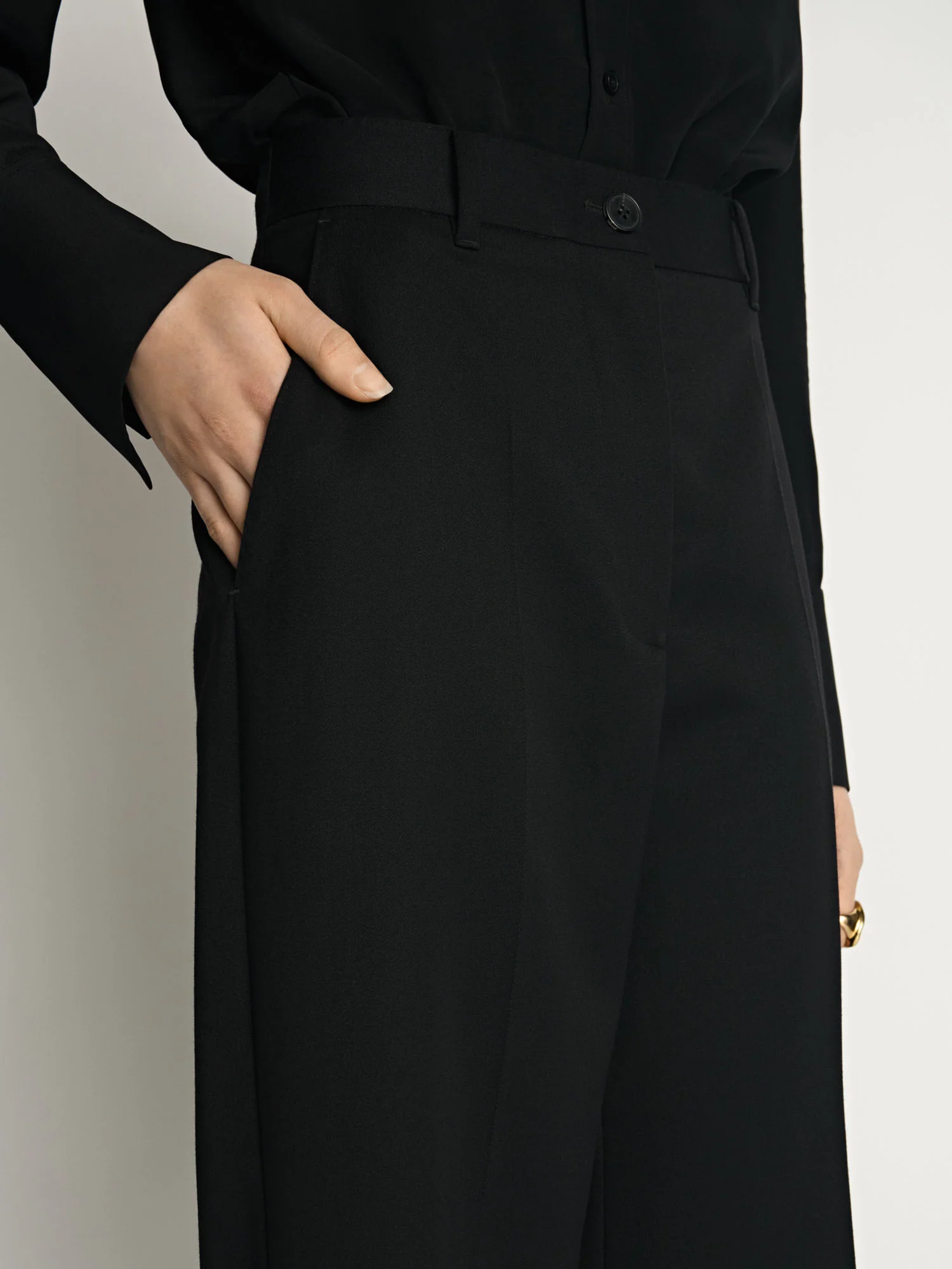 Wool Wide Leg Pant - Image 3