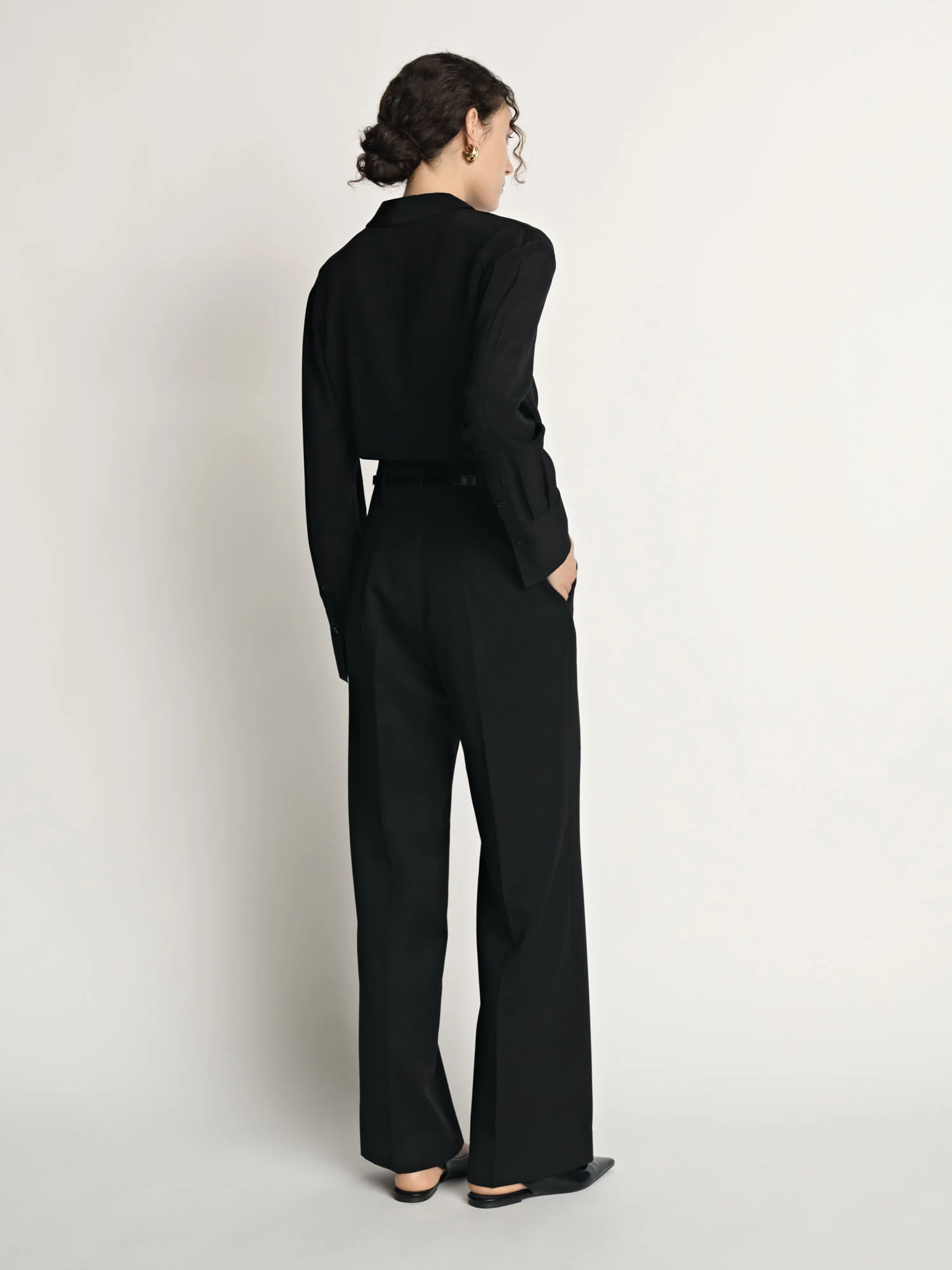 Wool Wide Leg Pant - Image 4